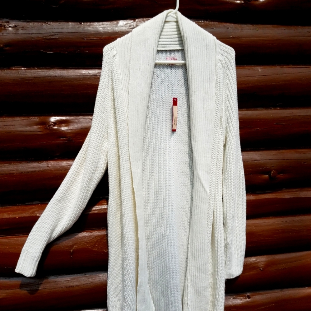 NWT Open Front Shaker Knit Cardigan